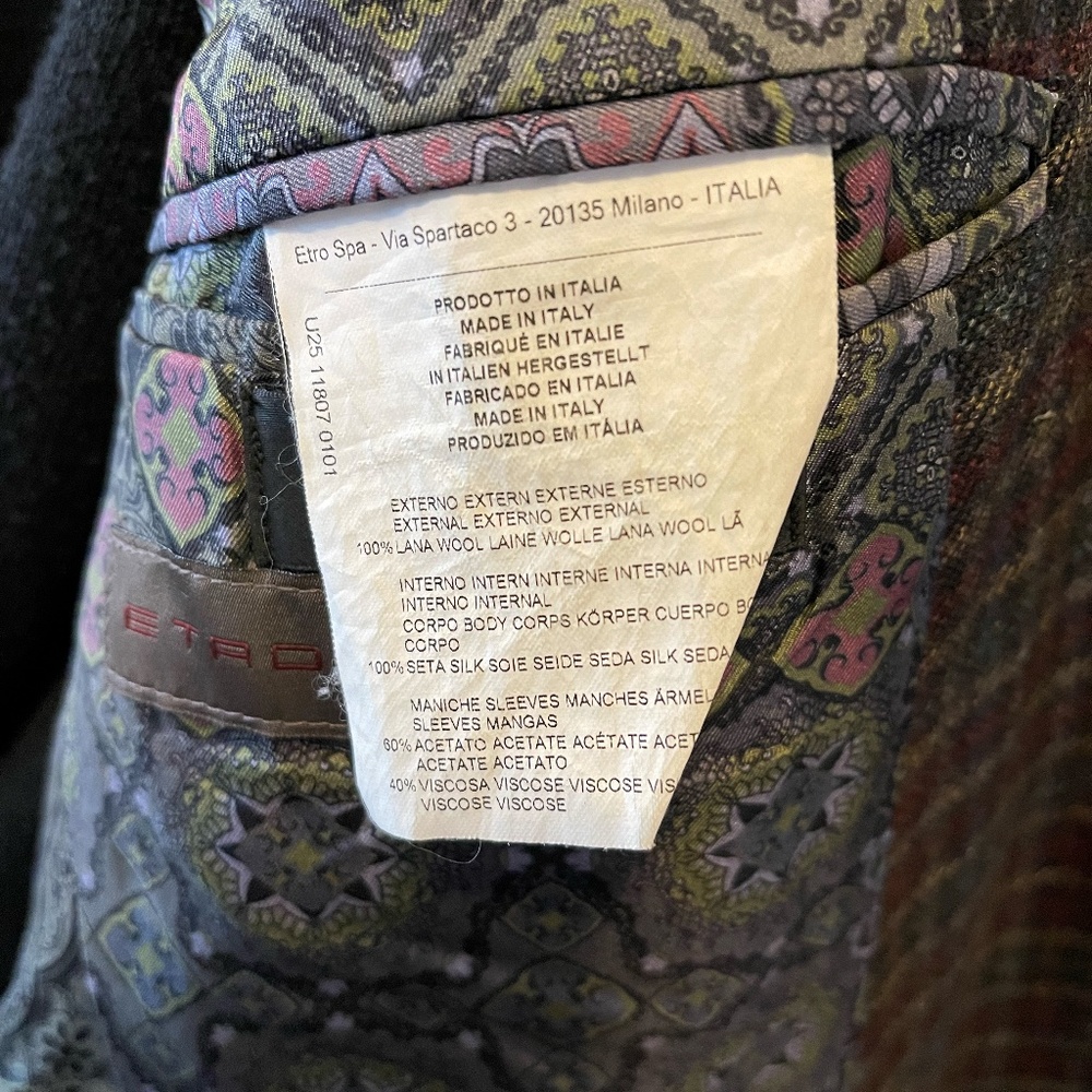 Etro Spa - Via Spartaco 3 - Sport Jacket - Picture 7 of 7